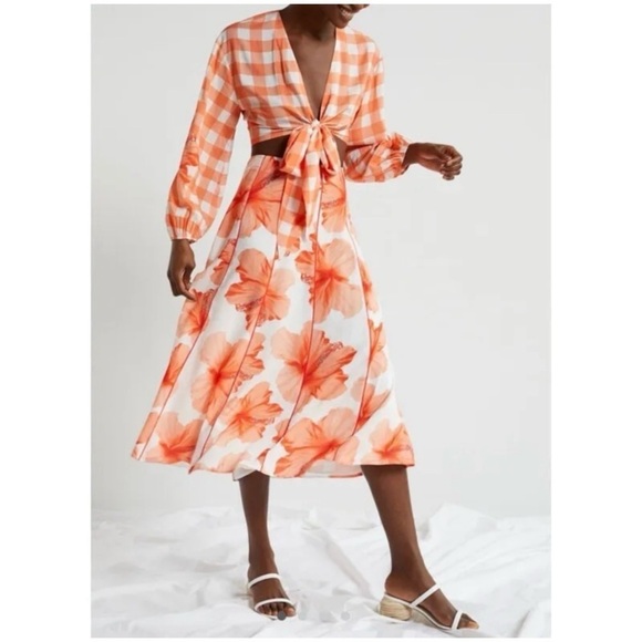 FARM Rio Dresses & Skirts - NEW FARM RIO Gingham Contrast Skirt Set